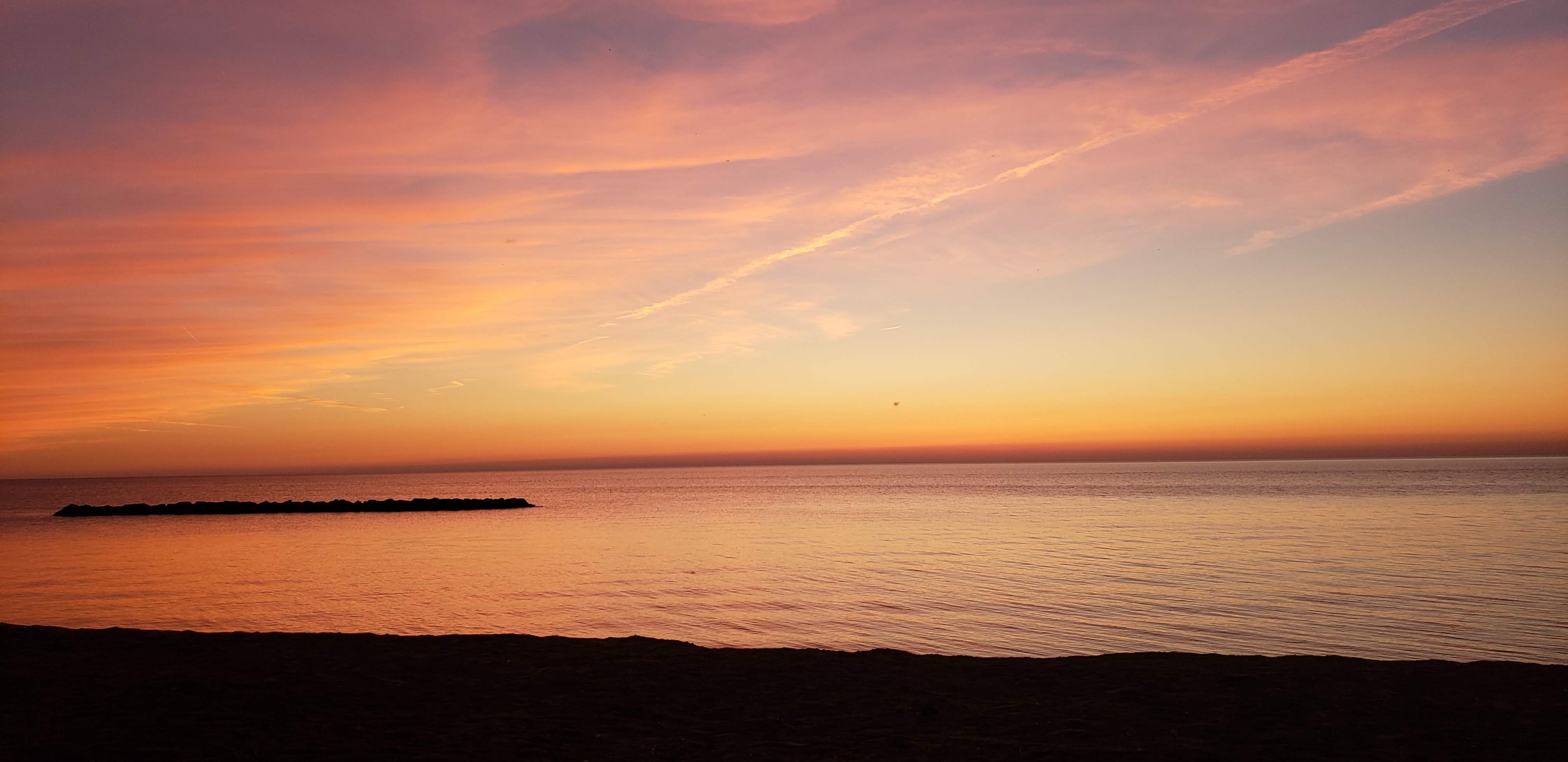 Sunset at Presque Isle State Park